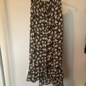 VICI Long Boho Skirt - Black/ Small